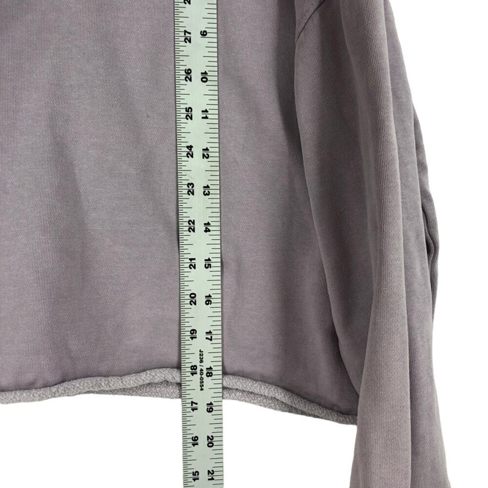 Urban Outfitters Hoodie Sweater Women's XS Lilac Purple Crop Fleece Pullover - Picture 7 of 8